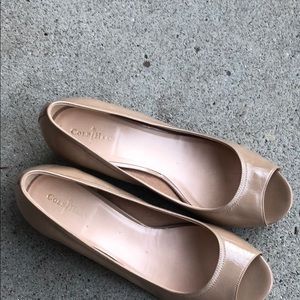 Tan Cole Haan wedges